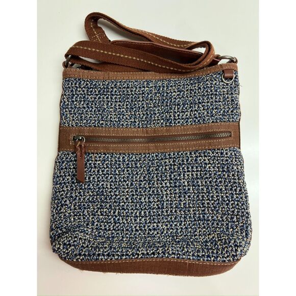 The Sak Lucia blue and white crochet crossbody bag - Picture 2 of 8